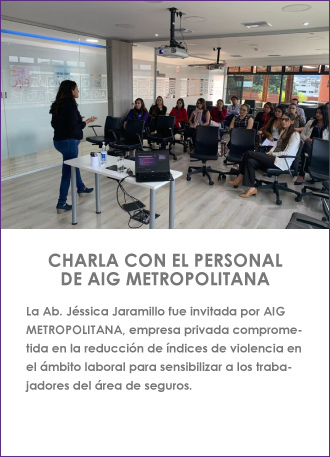 CHARLA CON EL PERSONAL DE AIG METROPOLITANA